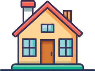 vector illustration of a house icon