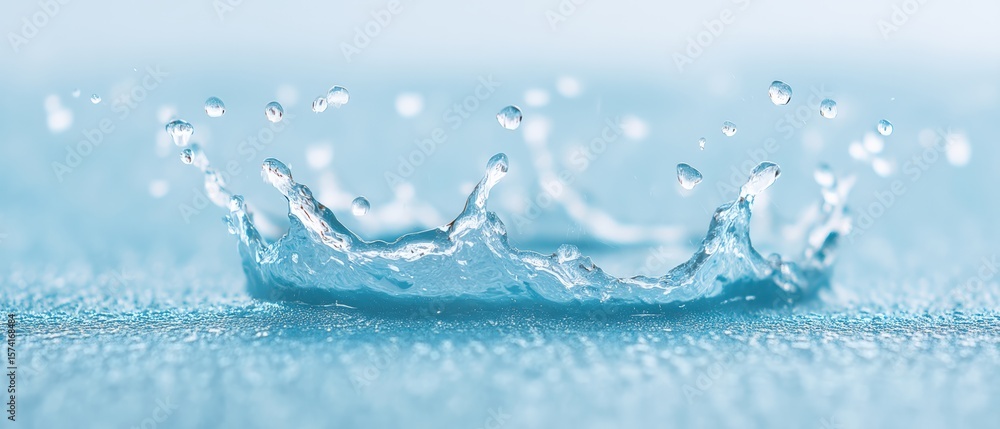 Poster water splash action abstract photography calm environment close-up view fluid dynamics concept