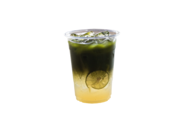 healthy drinks icied cold matcha green tea honey lemon for health care menu tasty 