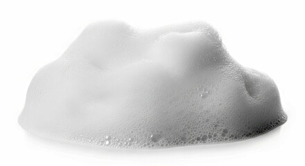 White Shampoo Bubble Surface Texture Isolated for Design