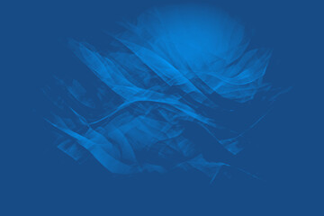 "A tranquil blue abstract background with soft gradient waves, delicate ink swirls, and subtle light reflections for serene digital compositions."

