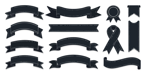 set of vintage ribbons