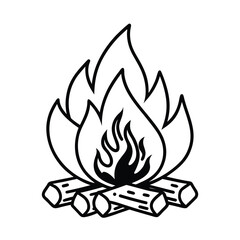 vector fire icon