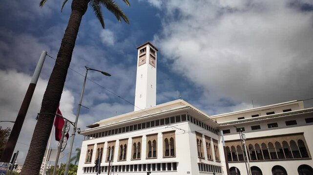 Place Mohammed V Casablanca Morocco in 4K &ndash; 10 July 2025

