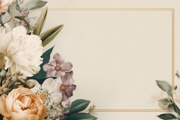 Promotional layout featuring soft floral designs to advertise a spring event at the local community venue