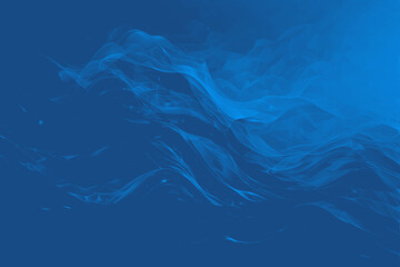 "A tranquil blue abstract background with soft gradient waves, delicate ink swirls, and subtle light reflections for serene digital compositions."

