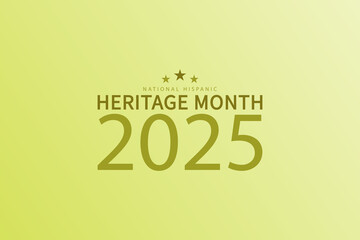 Fresh Green Heritage Month Poster Featuring Bold 2025 Typography