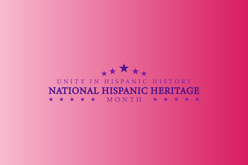 Latin American Heritage Month Poster with Pink Red Gradient