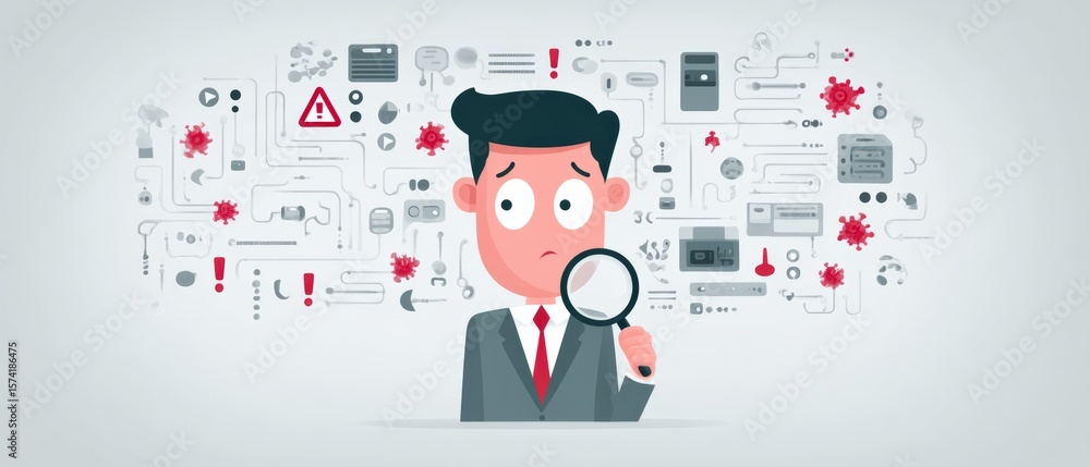 Poster analyzing business challenges in technology a professional's perspective on data interpretation mode