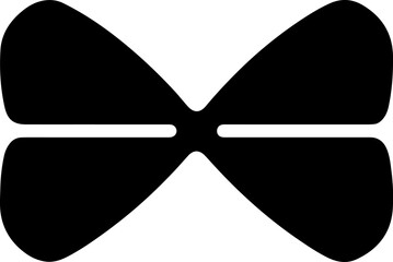 Black Bow Tie Vector &ndash; Classic Formal Neckwear Illustration

