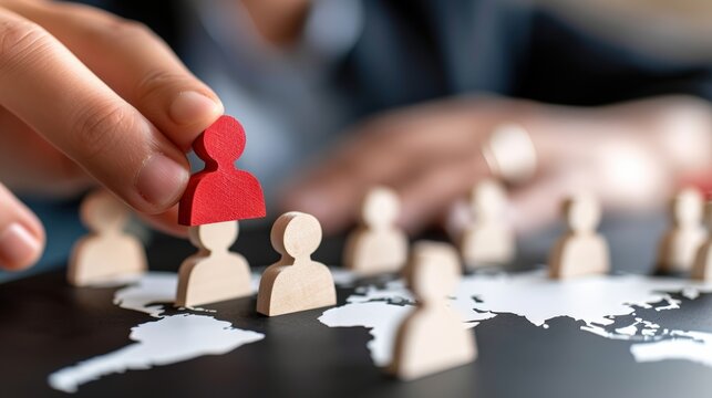 Recruitment strategy workshop corporate office educational event professional environment close-up view team building concept for enhanced collaboration