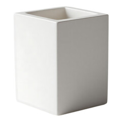 Naklejka premium White Square Pencil Holder