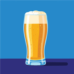 Beer glass vector design for mobile game
