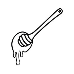 honey dripping from a spoon