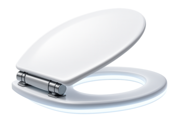 Illuminated toilet seat attachment with built-in LED lights to provide gentle illumination during nighttime use.