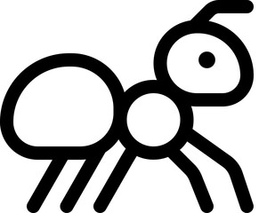 Obraz premium Simple Line Drawing Ant Insect Animal Doodle Graphic Illustration
