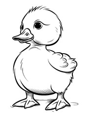 cute duck coloring pages