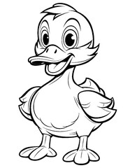cute duck coloring pages