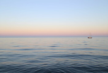 Obraz premium sailing boat at sunset