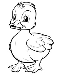 cute duck coloring pages