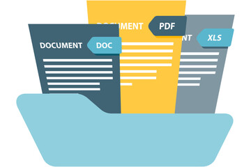 folder with document types