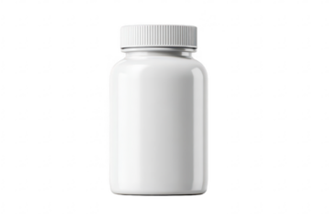 Blank white plastic pill bottle (31)