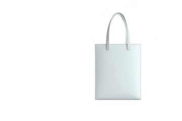 White tote bag, simple design (4)