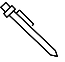 vector illustration of a pen on white background