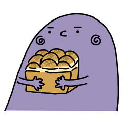 Monster with brioche bread