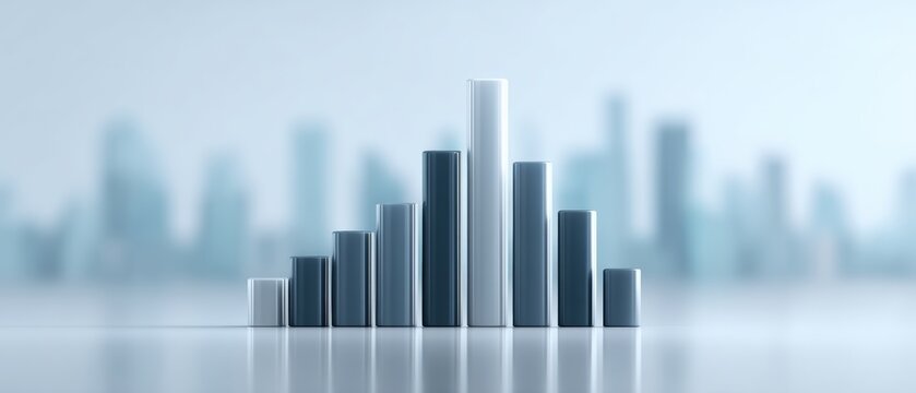 Business growth analysis urban environment data visualization modern cityscape aerial view economic trends insights