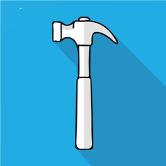 Hammer icon design in vector format