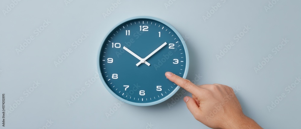 Poster time management techniques mastering your schedule with a simple clock focus home office visual cont