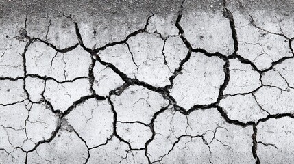 Cracked earth unveils an arid landscapes parched skin