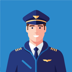 Pilot icon vector design
