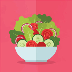 Salad icon design for motion graphics