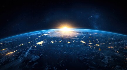 Earth from space, sunrise (1)