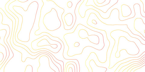 Topographic Map of Mountainous Terrain with Contour Lines