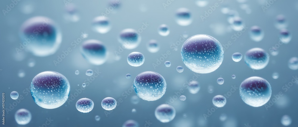Poster captivating water droplets forms nature setting macro photography tranquil environment close-up pers