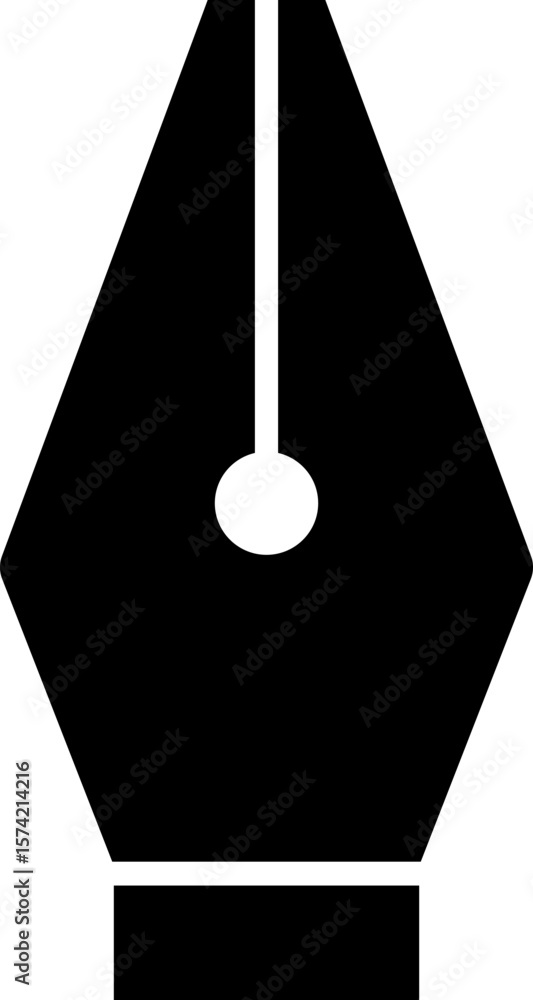 Fototapete pen tool cursor. vector computer graphics. logo for designer or illustrator. design icon. the curve 