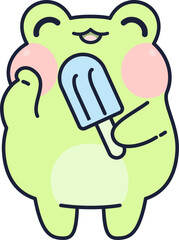 Frog with Ice Cream