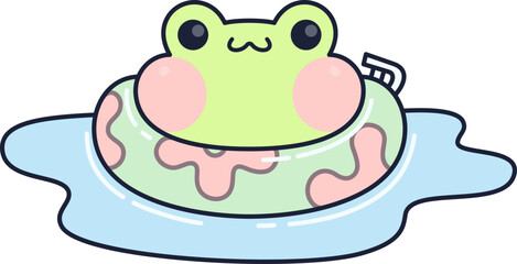 Frog with Lifebuoy
