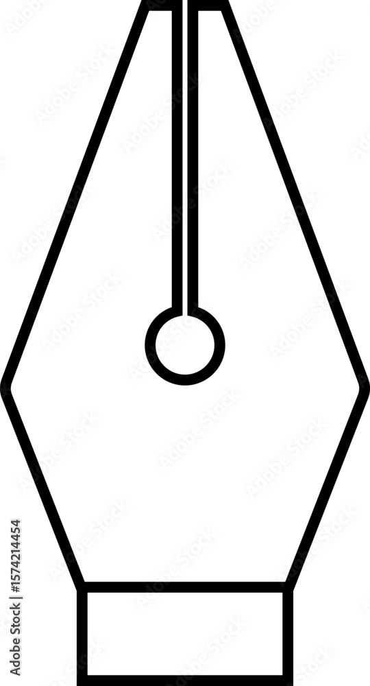 Fototapete pen tool cursor. vector computer graphics. logo for designer or illustrator. design icon. the curve 