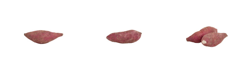 sweet potatoes on transparent background