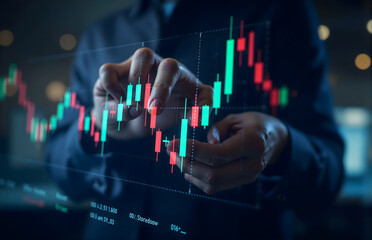 Financial Data Interaction Scene