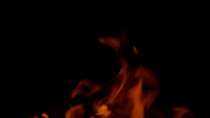 Vibrant flames dance in darkness, creating a captivating fire sequence that mesmerizes all