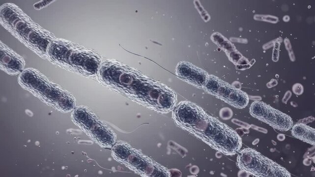 Microscopic View of SARS-CoV-2 Virus Particles