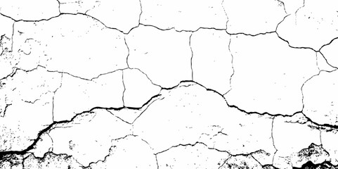 white textured wall with cracks and brick foundation, creating a distressed and some dark spots, textured appearance. it looks aged