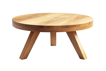 Round wood side table handcrafted furniture design minimal decor wooden stool modern style home