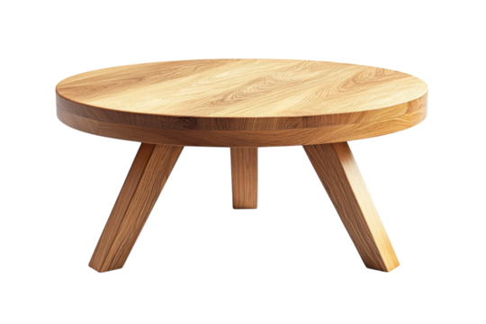 Round wood side table handcrafted furniture design minimal decor wooden stool modern style home