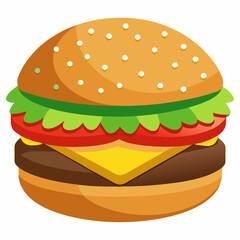 burger and fries